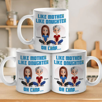From Her, I Learned Love - Family Personalized Custom Mug - Mother's Day, Gift For Mom, Daughter