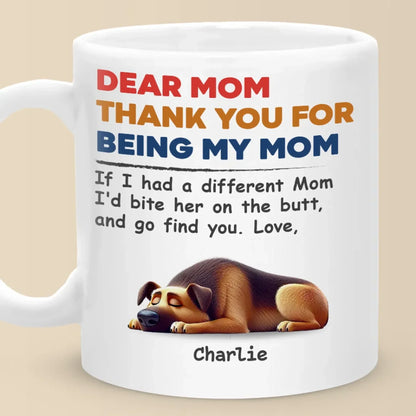 Dog Mom For Life - Dog Personalized Custom Mug - Gift For Pet Owners, Pet Lovers