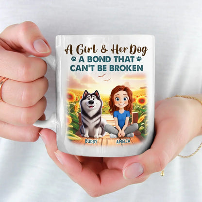 My Best Friend Comes With A Wagging Tail - Dog Personalized Custom Mug - Gift For Pet Owners, Pet Lovers