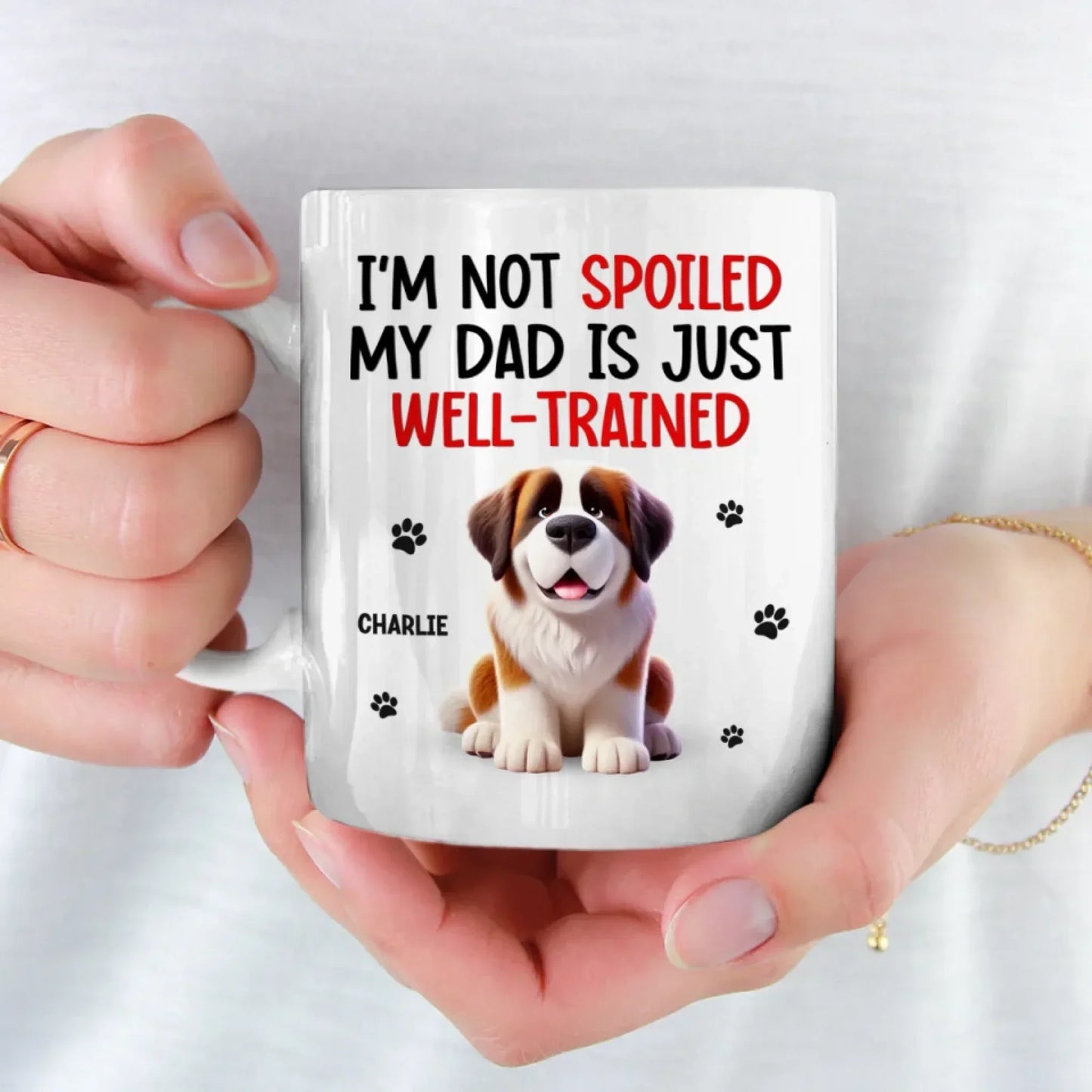 Life's Ruff, But My Dog Makes It Better - Dog & Cat Personalized Custom Mug - Gift For Pet Owners, Pet Lovers