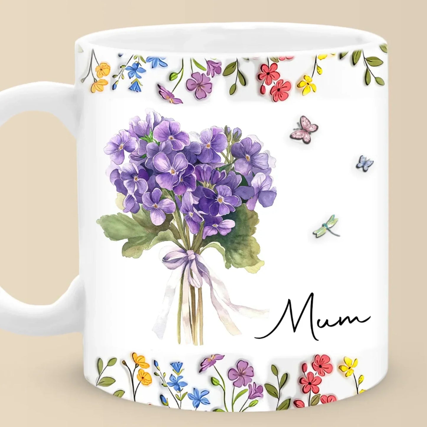 Mom, My First And Forever Love - Family Personalized Custom 3D Inflated Effect Printed Mug - Mother's Day Gift For Mom, Grandma