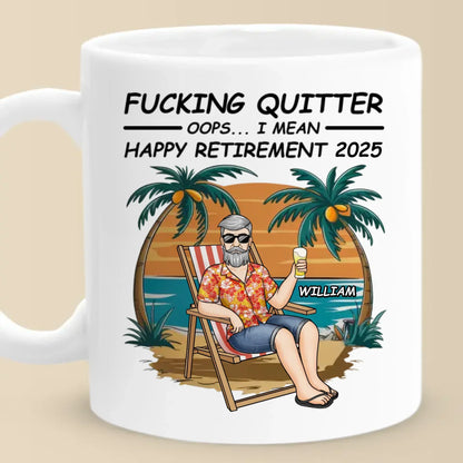 Here's To The Next Chapter Of Your Life - Coworker Personalized Custom Mug - Appreciation, Retirement Gift For Coworkers, Work Friends, Colleagues
