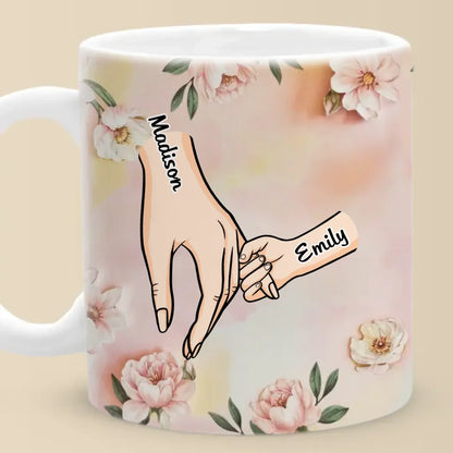 A Garden Of Love Grows In A Grandmother's Heart - Family Personalized Custom Mug - Gift For Mom, Grandma