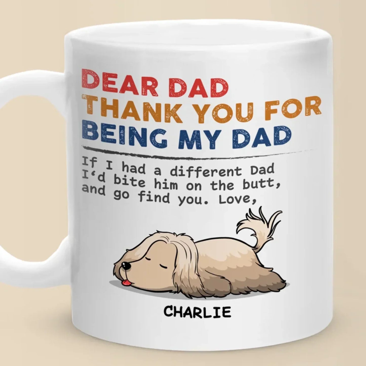 Custom Photo My Pet Runs The House, I Just Pay The Bills - Dog & Cat Personalized Custom Mug - Gift For Pet Owners, Pet Lovers