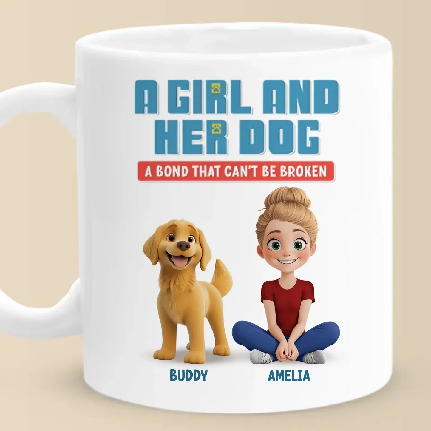 Can't Resist Licking My Favorite Human - Dog Personalized Custom Mug - Gift For Pet Owners, Pet Lovers