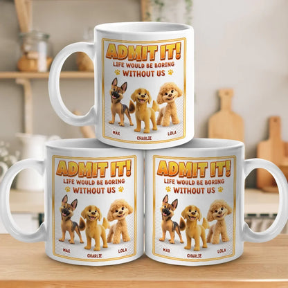 My Kid Has Four Paws And Endless Energy - Dog Personalized Custom Mug - Gift For Pet Owners, Pet Lovers