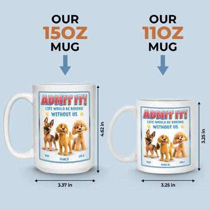 Our World Revolves Around Tiny Paws - Dog Personalized Custom Mug - Gift For Pet Owners, Pet Lovers