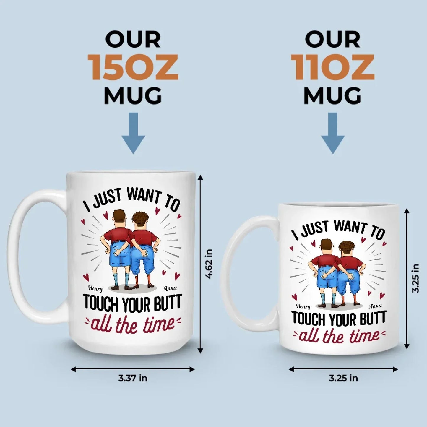 You're The Best Part Of My Every Day - Couple Personalized Custom Mug - Gift For Husband Wife, Anniversary