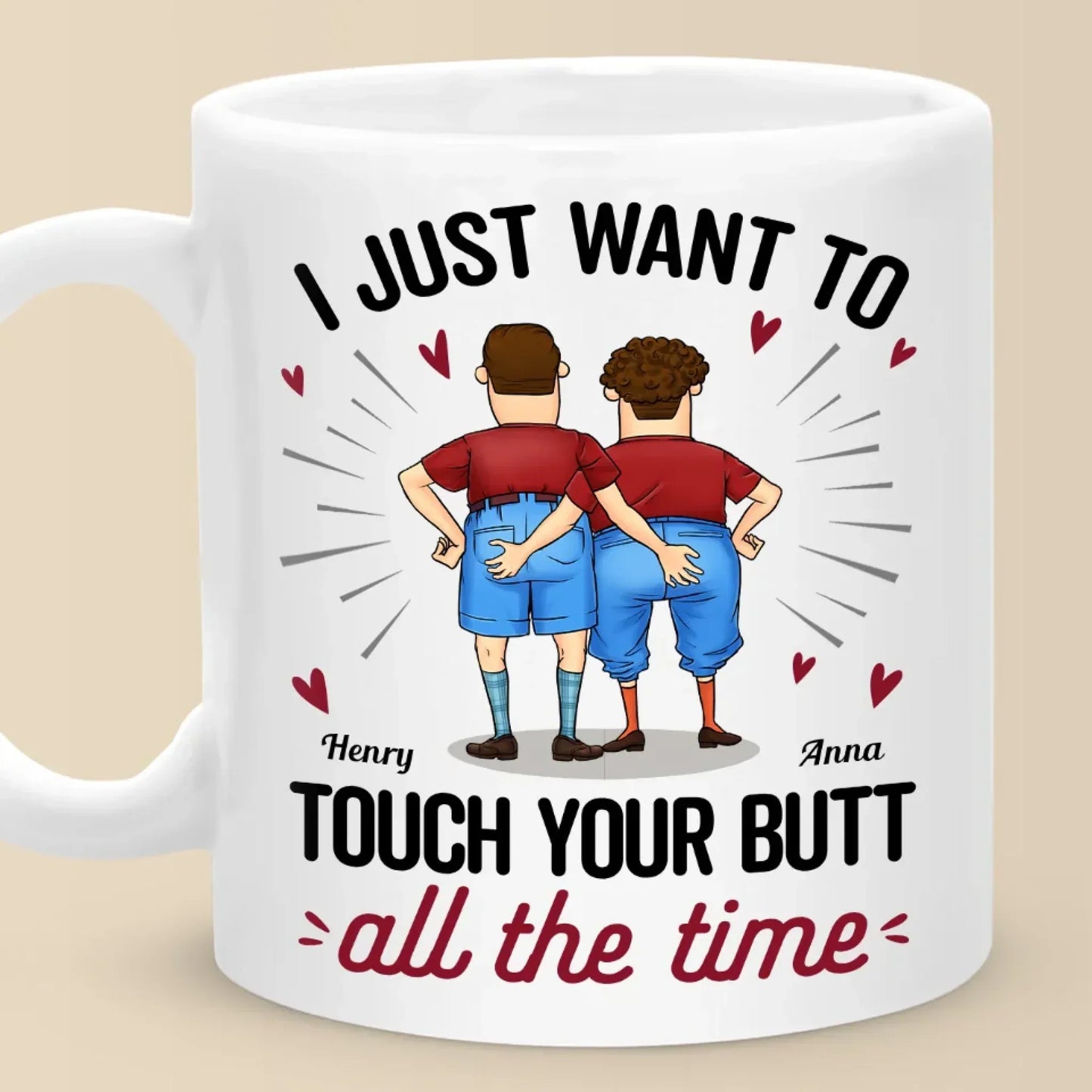 You're The Best Part Of My Every Day - Couple Personalized Custom Mug - Gift For Husband Wife, Anniversary
