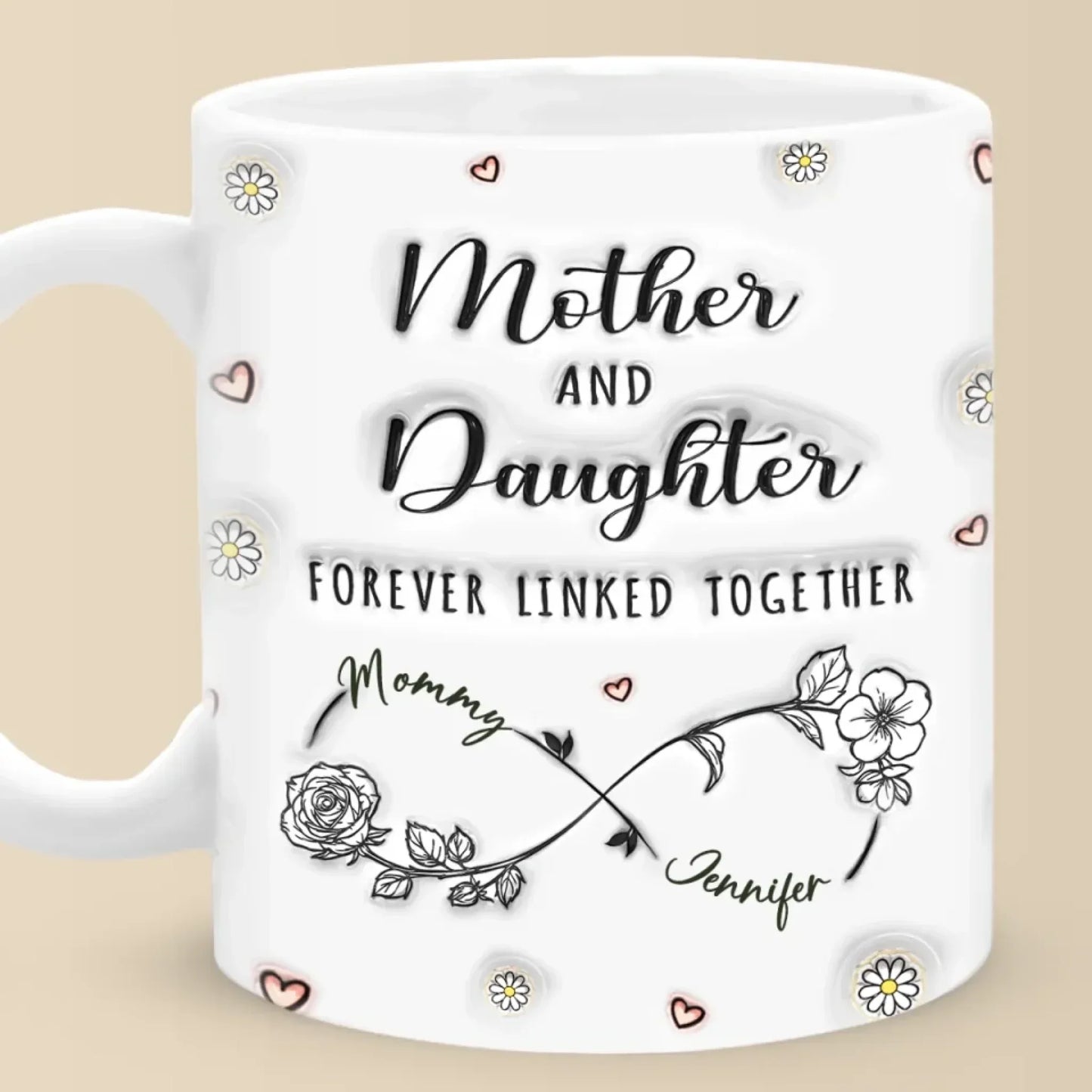 Love Woven Together - Family Personalized Custom 3D Inflated Effect Printed Mug - Mother's Day, Gift For Mom, Daughter
