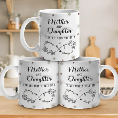 Love Woven Together - Family Personalized Custom 3D Inflated Effect Printed Mug - Mother's Day, Gift For Mom, Daughter