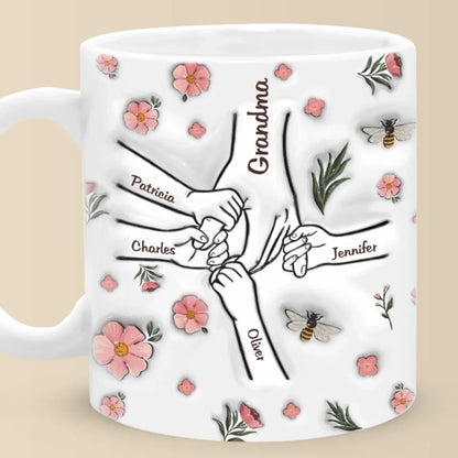 Grandma Makes Every Moment Special - Family Personalized Custom 3D Inflated Effect Printed Mug - Mother's Day, Gift For Mom, Grandma
