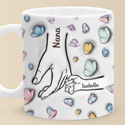 Grandma Makes Life Sweeter - Family Personalized Custom 3D Inflated Effect Printed Mug - Mother's Day, Gift For Mom, Grandma