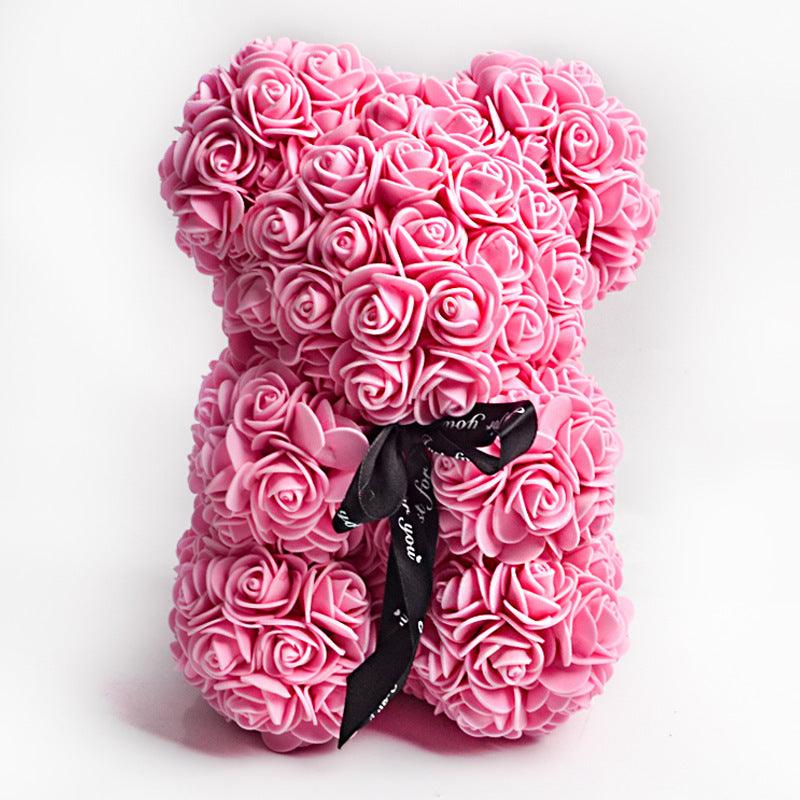 Valentine Foam Forever Rose Teddy Bear