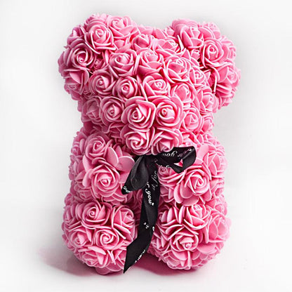 Valentine Foam Forever Rose Teddy Bear