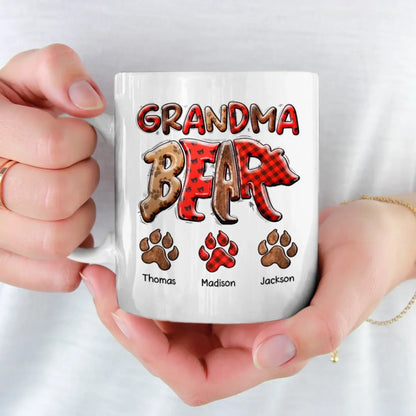 Grandma's Love Is Unbearable - Family Personalized Custom Mug - Mother's Day, Gift For Mom, Grandma