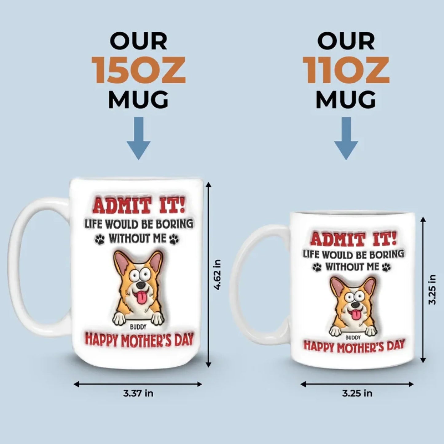 Thanks For Loving Us, Poop And All - Dog & Cat Personalized Custom 3D Inflated Effect Printed Mug - Gift For Pet Owners, Pet Lovers