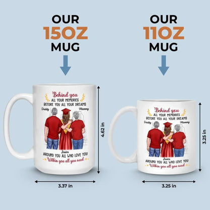 So Proud, So Blessed - Family Personalized Custom Mug - Graduation Gift For Daughter