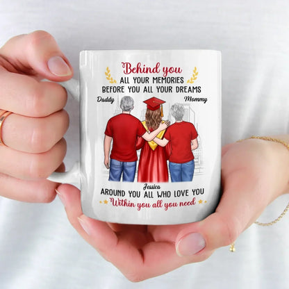 So Proud, So Blessed - Family Personalized Custom Mug - Graduation Gift For Daughter