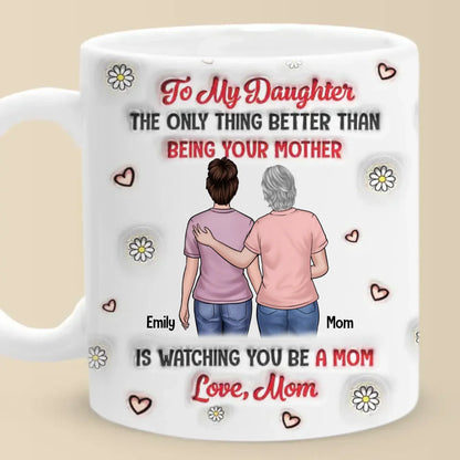A Bond That Time Can't Break - Family Personalized Custom 3D Inflated Effect Printed Mug - Mother's Day, Gift For Mom, Grandma