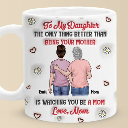 A Bond That Time Can't Break - Family Personalized Custom 3D Inflated Effect Printed Mug - Mother's Day, Gift For Mom, Grandma