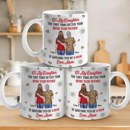 A Bond That Time Can't Break - Family Personalized Custom 3D Inflated Effect Printed Mug - Mother's Day, Gift For Mom, Grandma