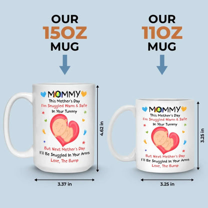 Mommy, You're My First Home - Family Personalized Custom Mug - Mother's Day, Baby Shower Gift, Gift For First Mom, Newborn Baby
