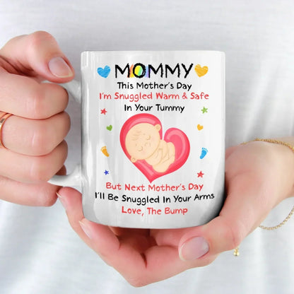 Mommy, You're My First Home - Family Personalized Custom Mug - Mother's Day, Baby Shower Gift, Gift For First Mom, Newborn Baby