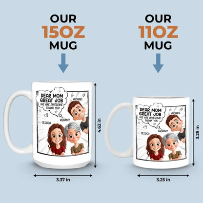 Mom, You Nailed It - Family Personalized Custom Mug - Mother's Day, Gift For Mom, Grandma