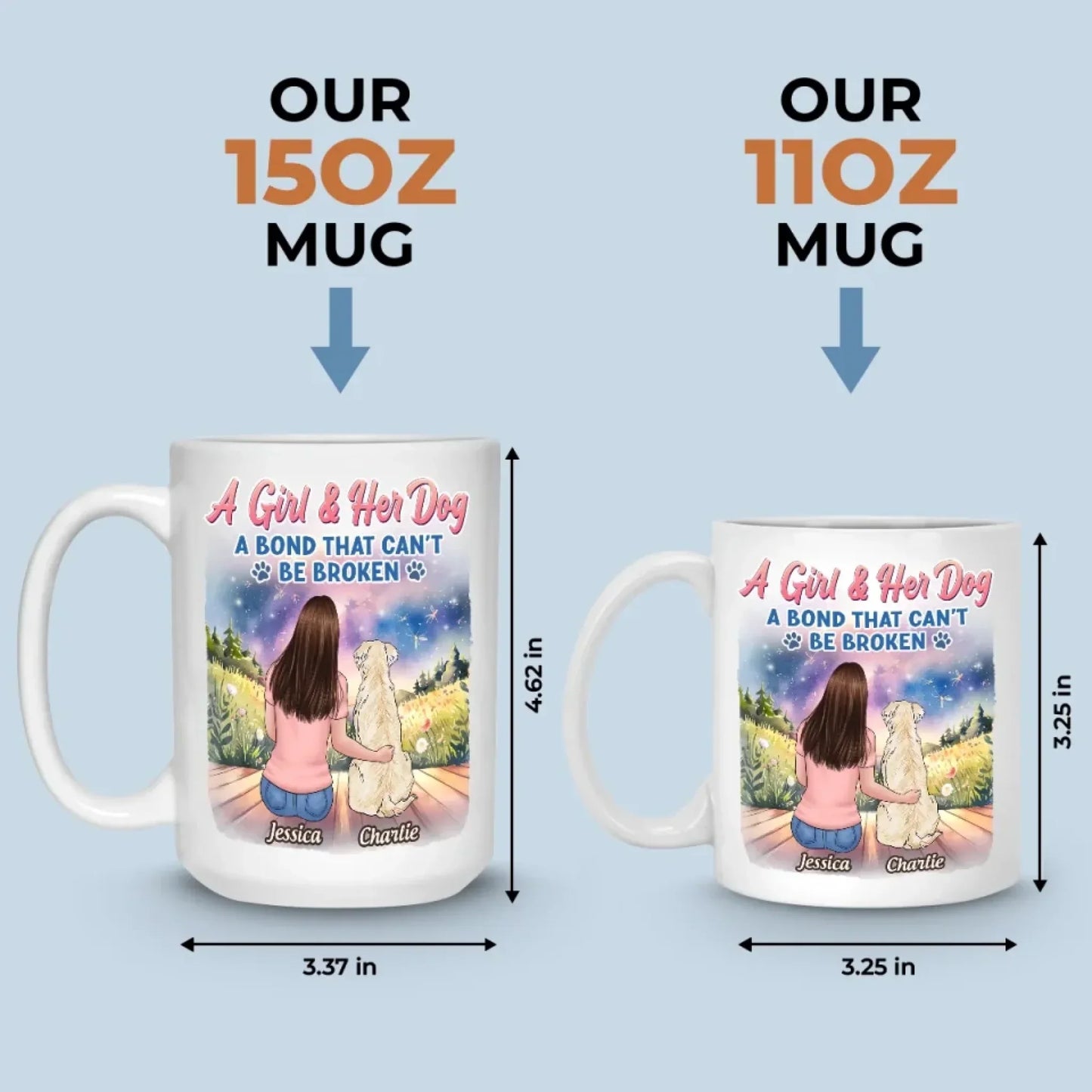 Unspoken Love, Unbreakable Bond - Dog Personalized Custom Mug - Mother's Day, Gift For Pet Owners, Pet Lovers