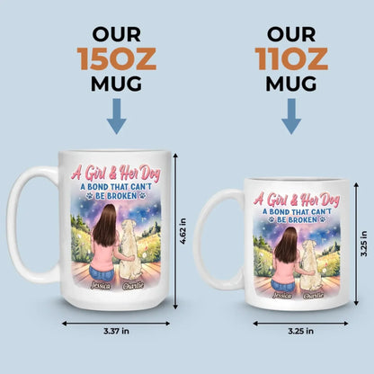 Unspoken Love, Unbreakable Bond - Dog Personalized Custom Mug - Mother's Day, Gift For Pet Owners, Pet Lovers