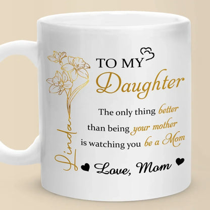My Heart Is Always With You - Family Personalized Custom Mug - Mother's Day, Gift For Mom, Daughter