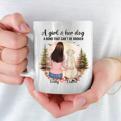 My Heart Has Four Paws - Dog Personalized Custom Mug - Mother's Day, Gift For Pet Owners, Pet Lovers
