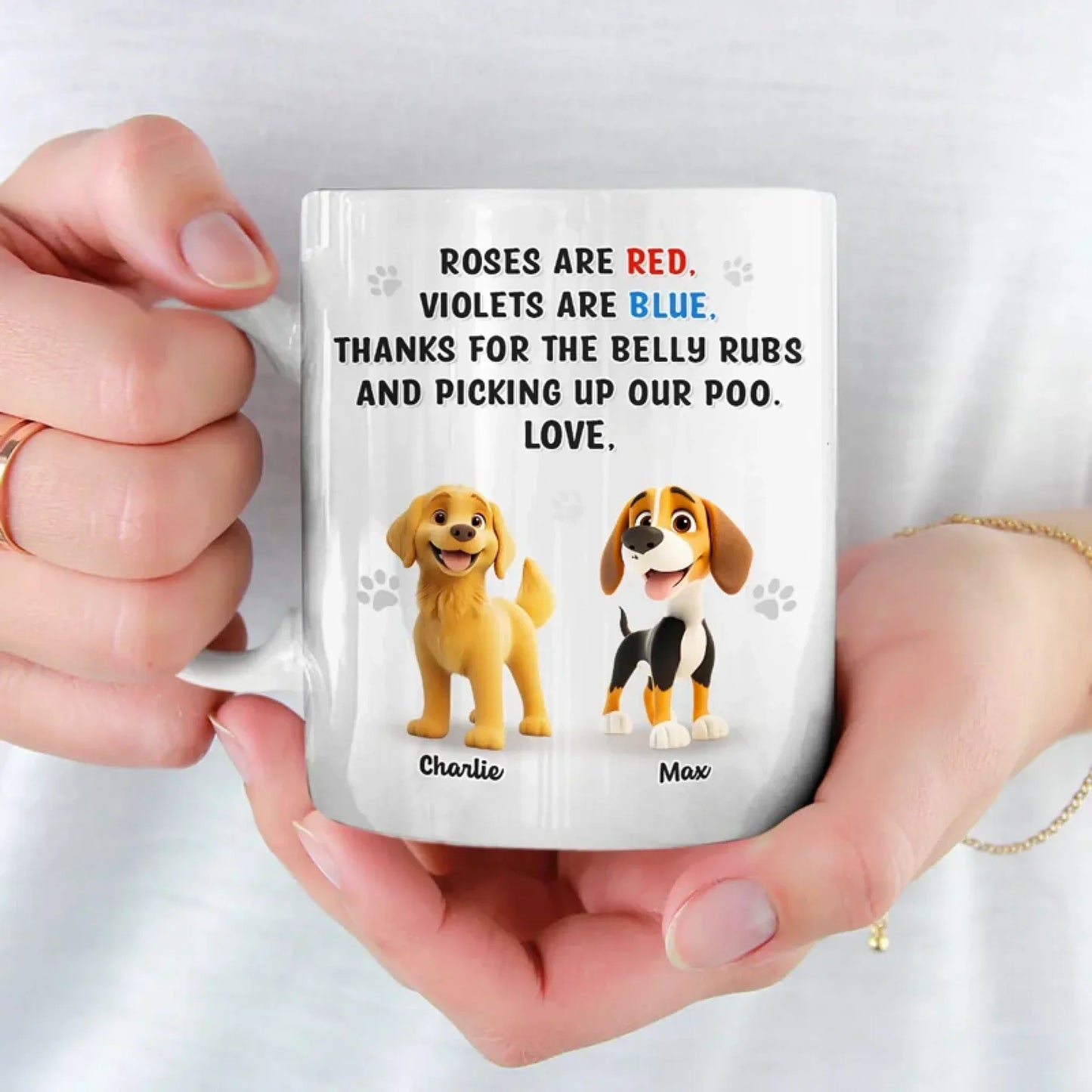 Life's Better With Muddy Paws - Dog Personalized Custom Mug - Gift For Pet Owners, Pet Lovers
