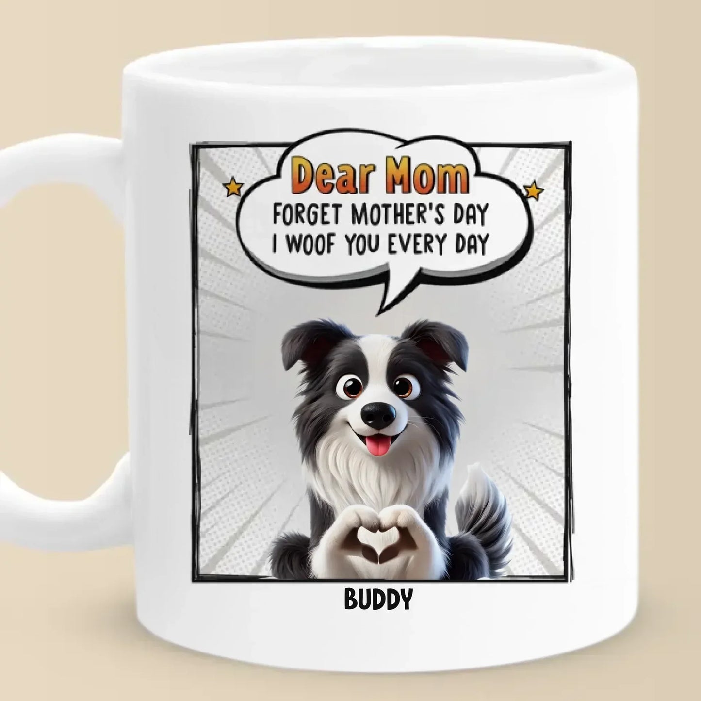 I Woof You More Than Treats, Mom - Dog Personalized Custom Mug - Mother's Day, Gift For Pet Owners, Pet Lovers
