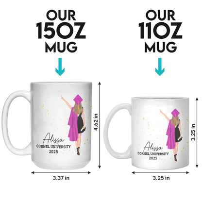 A Sweet Ending To A New Beginning - Family Personalized Custom Mug - Graduation Gift For Family Members, Siblings, Brothers, Sisters