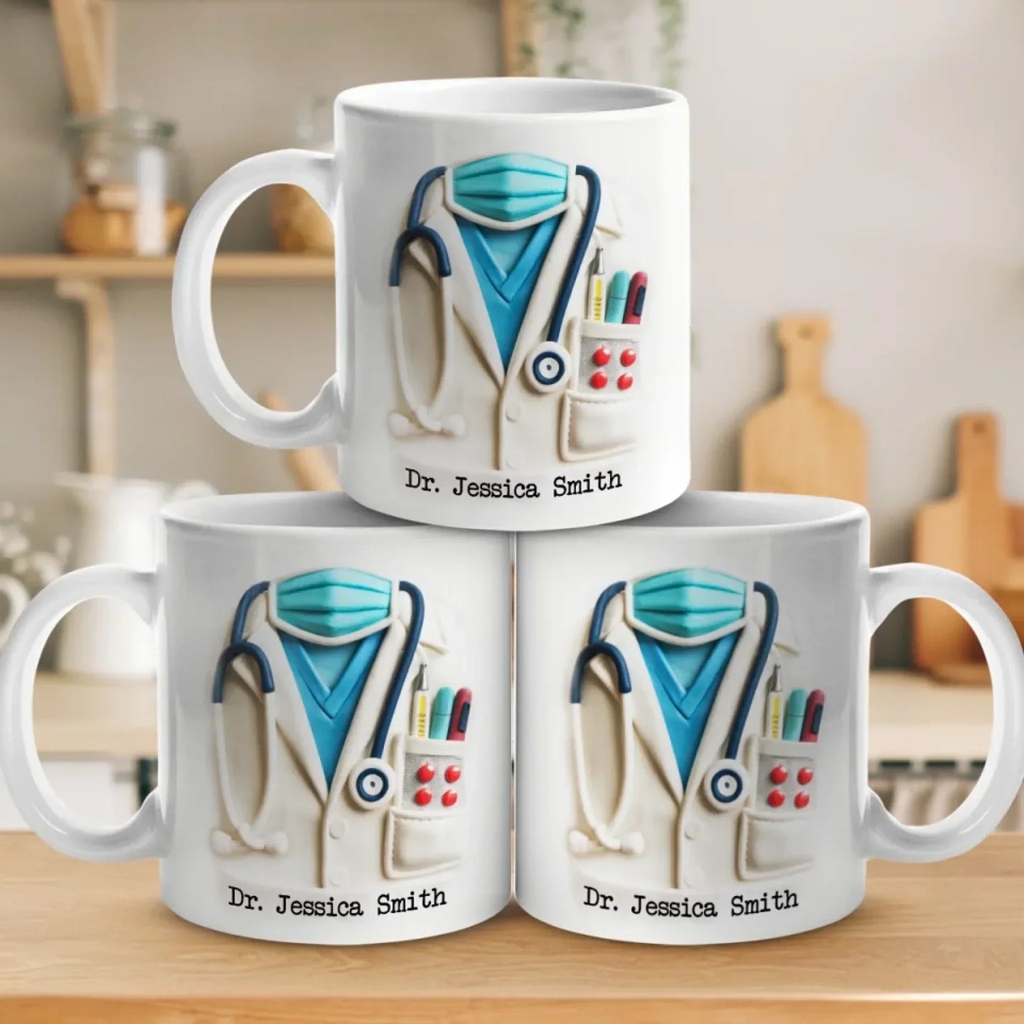 Behind Every Mask Is A Hero - Nurse Personalized Custom 3D Inflated Effect Printed Mug - Appreciation, Thank You Gift, Nurse Life, Doctor Life