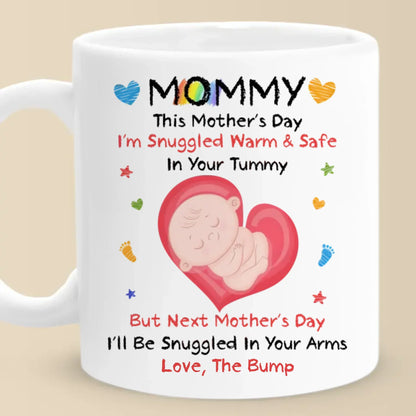 Mommy, You're My First Home - Family Personalized Custom Mug - Mother's Day, Baby Shower Gift, Gift For First Mom, Newborn Baby