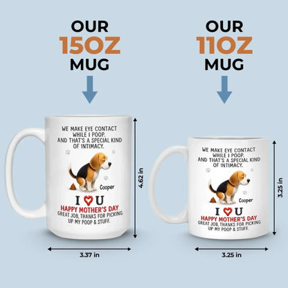 That's Not Awkward, That's Love - Dog Personalized Custom Mug - Mother's Day, Gift For Pet Owners, Pet Lovers