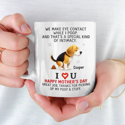 That's Not Awkward, That's Love - Dog Personalized Custom Mug - Mother's Day, Gift For Pet Owners, Pet Lovers
