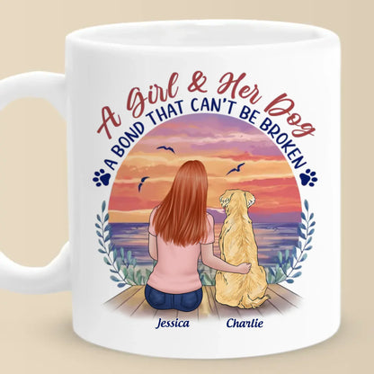 Pawprints On My Heart - Dog Personalized Custom Mug - Mother's Day, Gift For Pet Owners, Pet Lovers