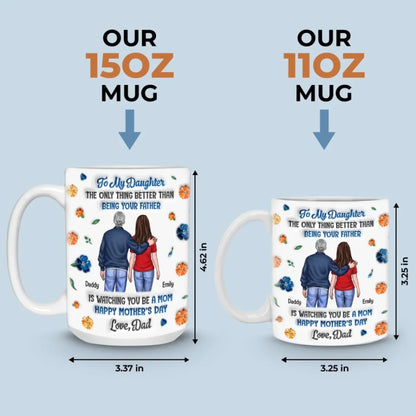 Seeing You Become A Mom Is My Greatest Joy - Family Personalized Custom 3D Inflated Effect Printed Mug - Mother's Day, Gift For Dad, Daughter