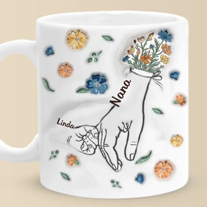 We Are Born Of Love - Family Personalized Custom 3D Inflated Effect Printed Mug - Gift For Mom, Grandma