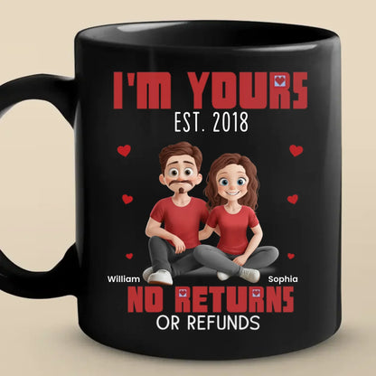 Once Yours, Always Yours - Couple Personalized Custom Mug - Gift For Husband Wife, Anniversary