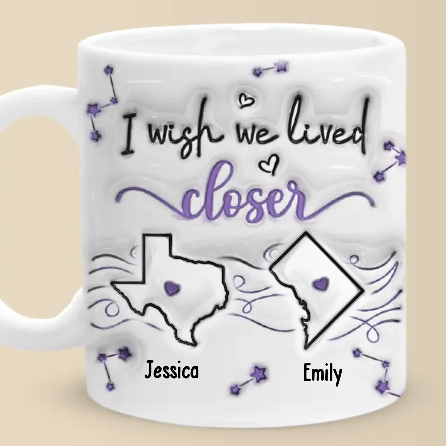 A True Friend Is One Soul In Two Bodies - Bestie Personalized Custom 3D Inflated Effect Printed Mug - New Arrival, Christmas Gift For Best Friends, BFF, Sisters AMZ