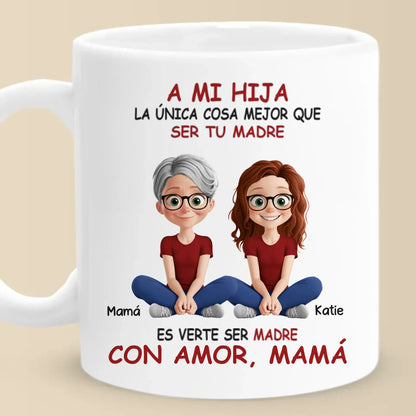 A Bond That Grows - Family Personalized Custom Mug - Mother's Day, Gift For Mom, Daughter