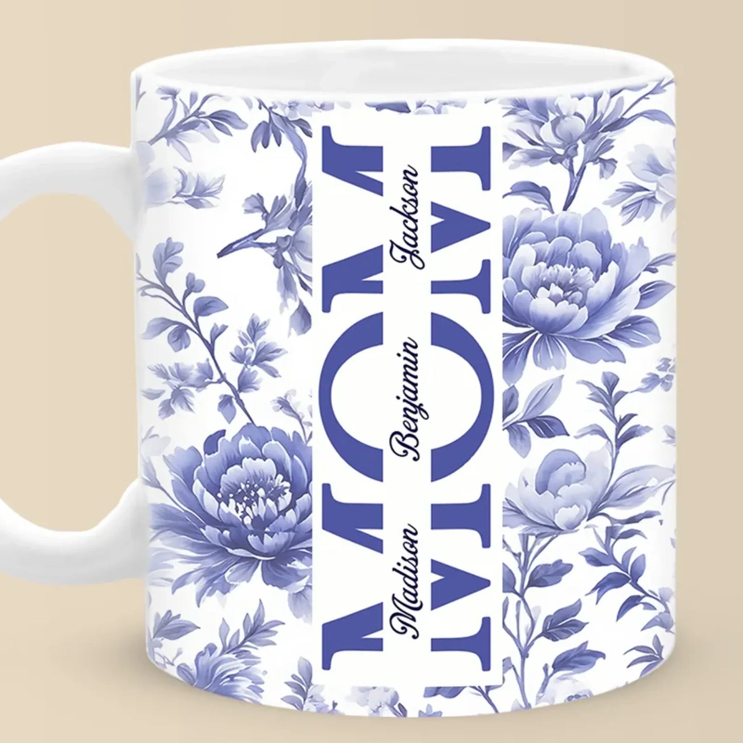 Family First, Always - Family Personalized Custom Mug - Mother's Day, Gift For Mom, Grandma