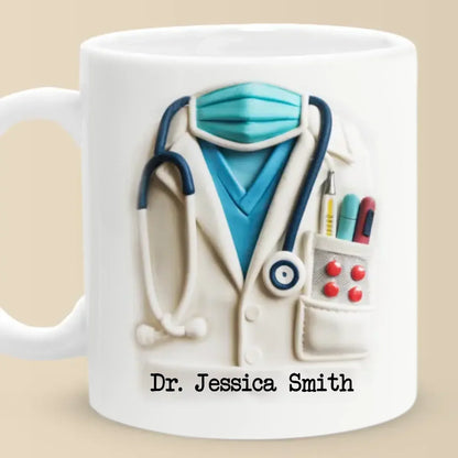 Behind Every Mask Is A Hero - Nurse Personalized Custom 3D Inflated Effect Printed Mug - Appreciation, Thank You Gift, Nurse Life, Doctor Life