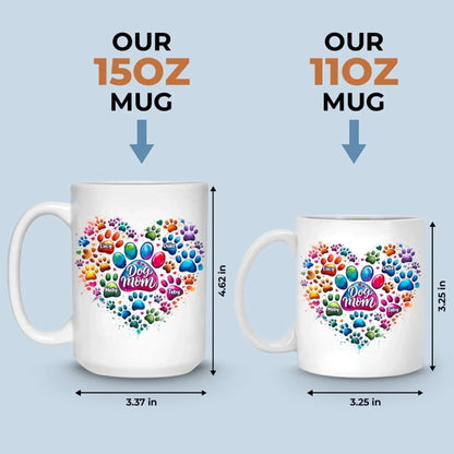 Fur Babies, Full Heart - Dog & Cat Personalized Custom Mug - Mother's Day, Gift For Pet Owners, Pet Lovers