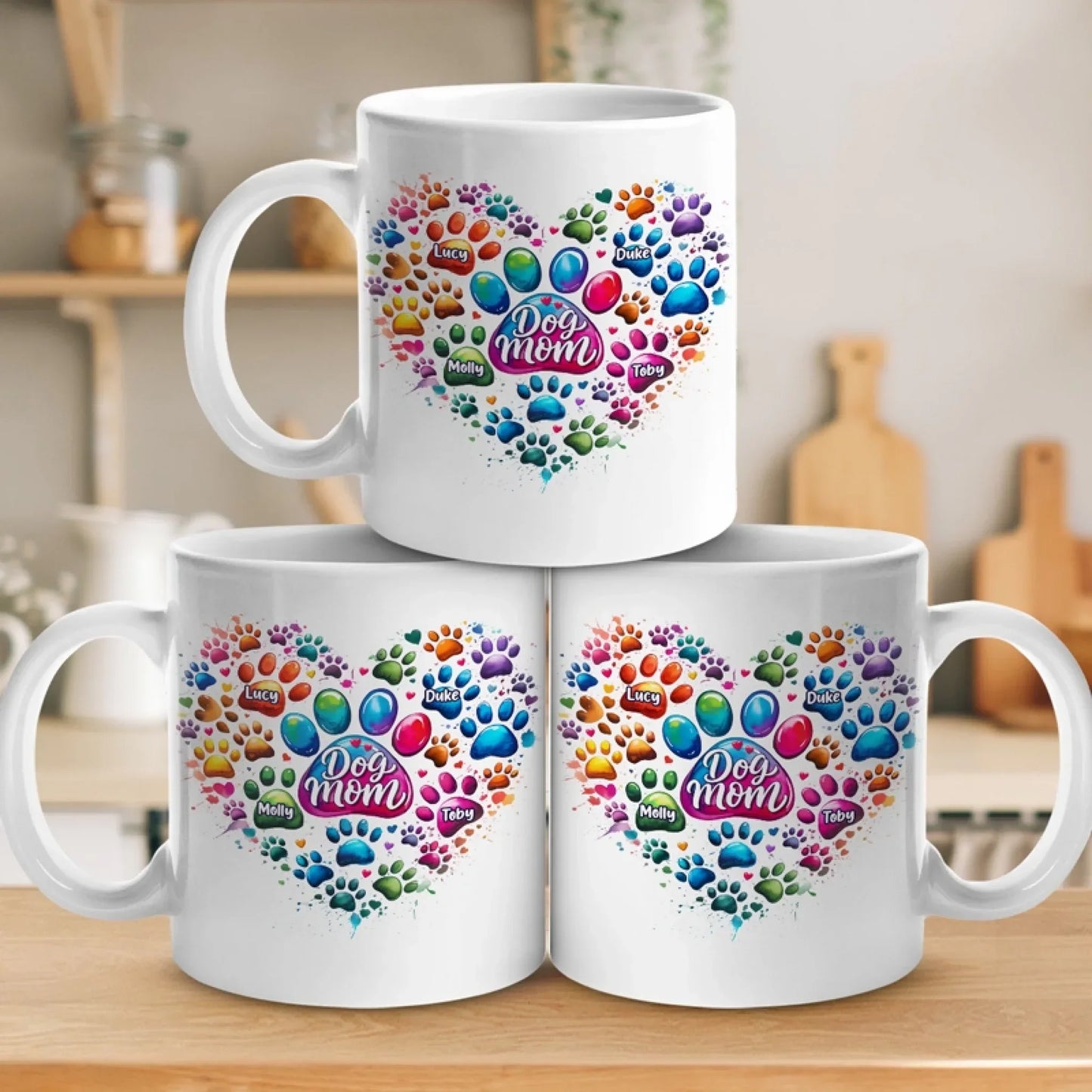 Fur Babies, Full Heart - Dog & Cat Personalized Custom Mug - Mother's Day, Gift For Pet Owners, Pet Lovers